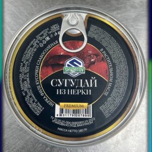 Пресервы из рыбы. Сугудай из нерки, PP/б. 180 гр. Евроключ.