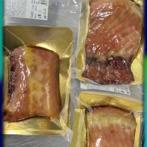 Осётр вяленый провесной филе кусок на коже. В/У.