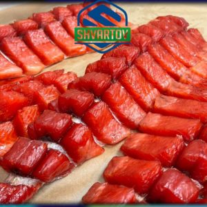 Форель радужная морская филе пласт на коже. ЮКОЛА.