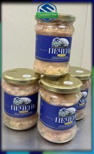Печень трески атлантической куски в собственном соку. ст./б. 500 гр.