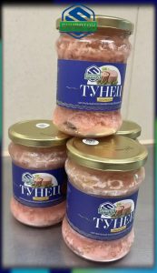 Тунец натуральный куски в собственном соку, ст./б. 500 гр.
