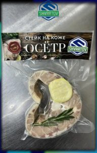 Осётр стейк на коже С/М. В/У.