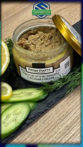 Паштет натуральный PRIMI PIATTI из печени говядины с лесными грибами, ст./б. 180 гр.
