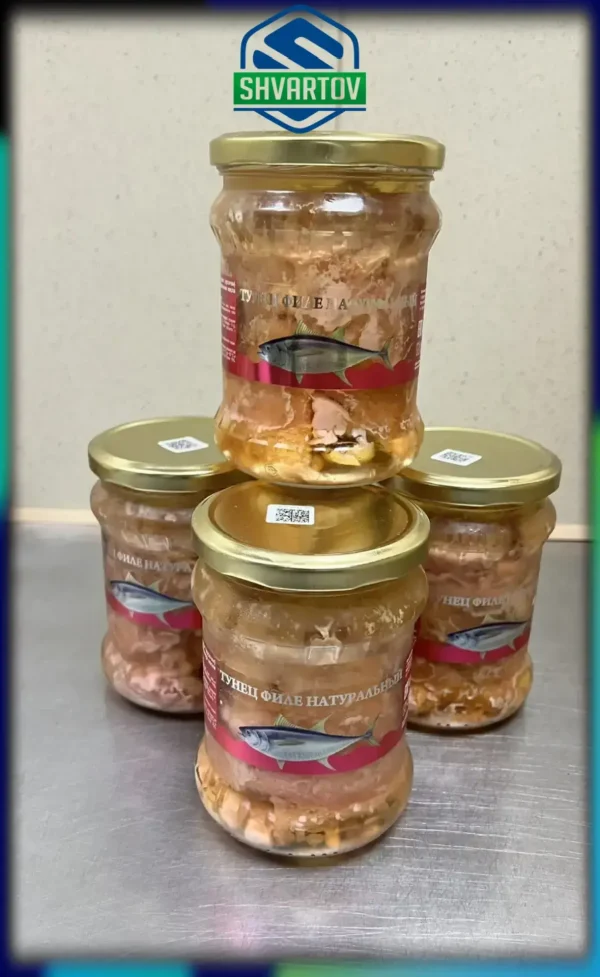 Тунец натуральный филе куски в масле, ст./банка 500 ml.